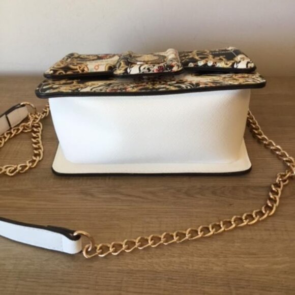 Aldo Tiger Queen Bag Black and Gold Baroque Shoulder Crossbody Bag NWOT - Picture 5 of 8